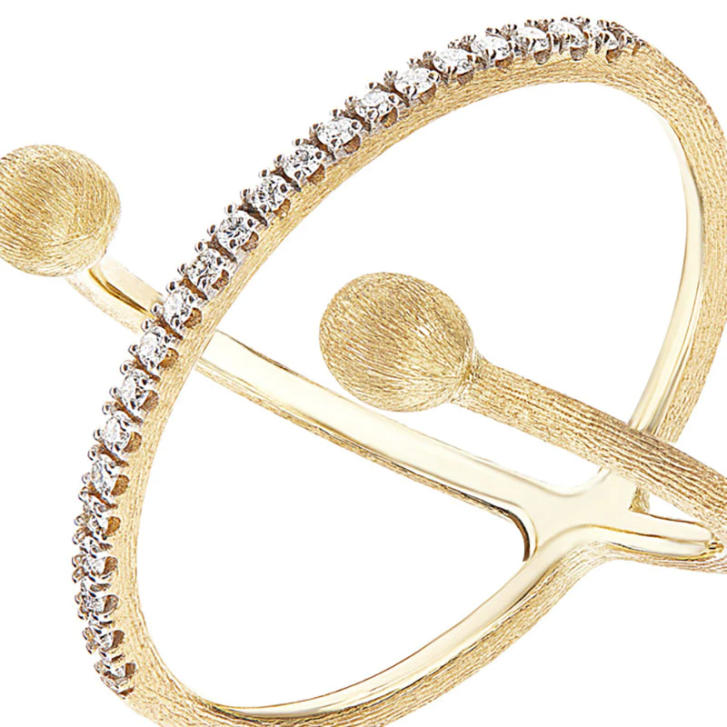 Dancing Élite Ring 750 Gelbgold mit Brillanten