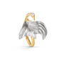 OL Cranes Ring 750 Gelb- und Weißgold mit Brillanten