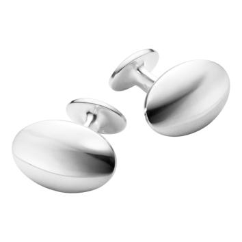 Manschettenknöpfe Men`s Classic Oval 925 Silber