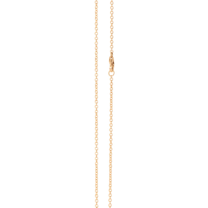 Ole Lynggaard Ankerkette 40, 750 Gelbgold 90 cm mit Zwischenöse bei 60 und 80 cm