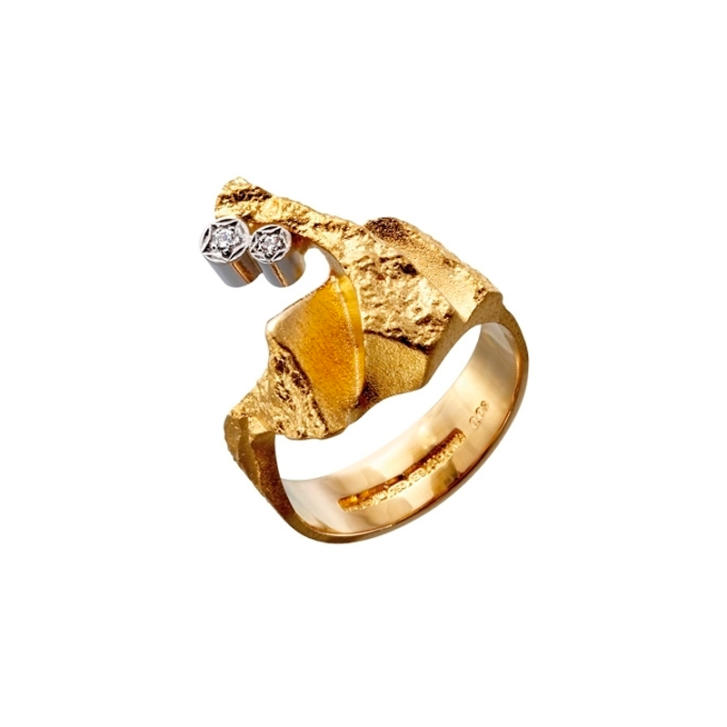 Lapponia Timanttilampi Sormus Ring 585 Gelbgold mit Brillanten