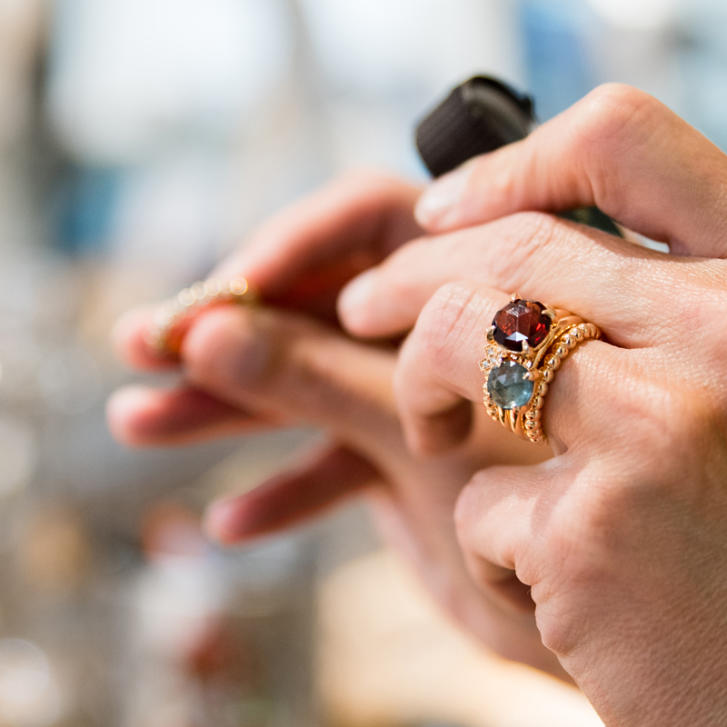 Bron Stax Kugel 3,5 mm Ring 750 Gelbgold