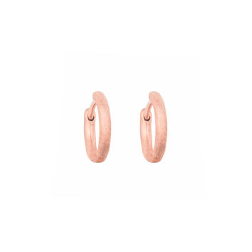 Bron Ohrringe Creolen Lux 750 Roségold Ø 13...