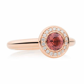 Bron Sushi Ring 6 mm 750 Roségold mit Brillanten...