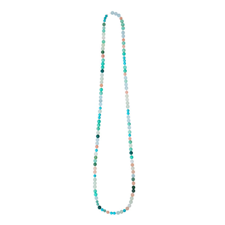 OL Design Collier mit Farbedelsteinen 80 cm, ohne Schließe