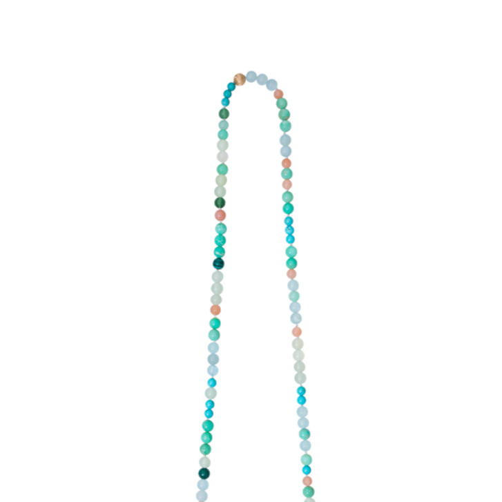 OL Design Collier mit Farbedelsteinen 80 cm, ohne Schließe
