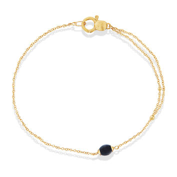 Dancing Mystery Black Choker 750 Gelbgold mit Onyx
