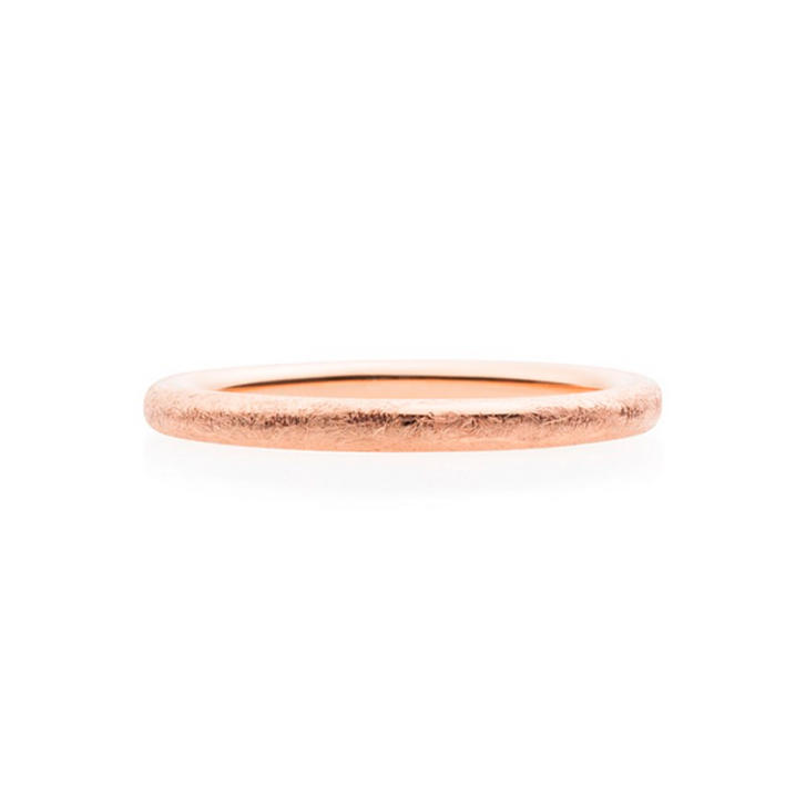 Bron Stax Ring 750 Roségold, eismatt, B: 2 mm 48
