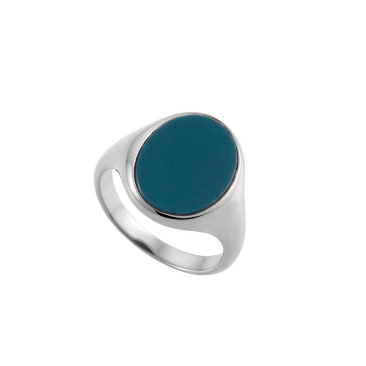 Romeo & Juliet Siegelring 750 Gold mit Lagenonyx