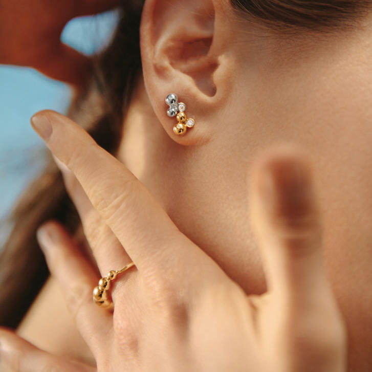 Moonlight Grapes Ohrringe 925 Silber mit Brillant