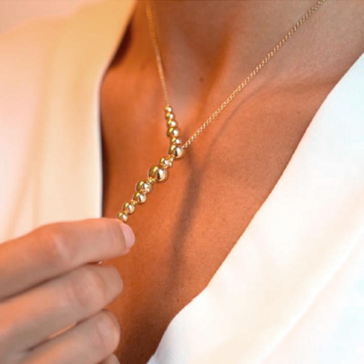 Moonlight Grapes Collier 750 Gelbgold mit Brillanten