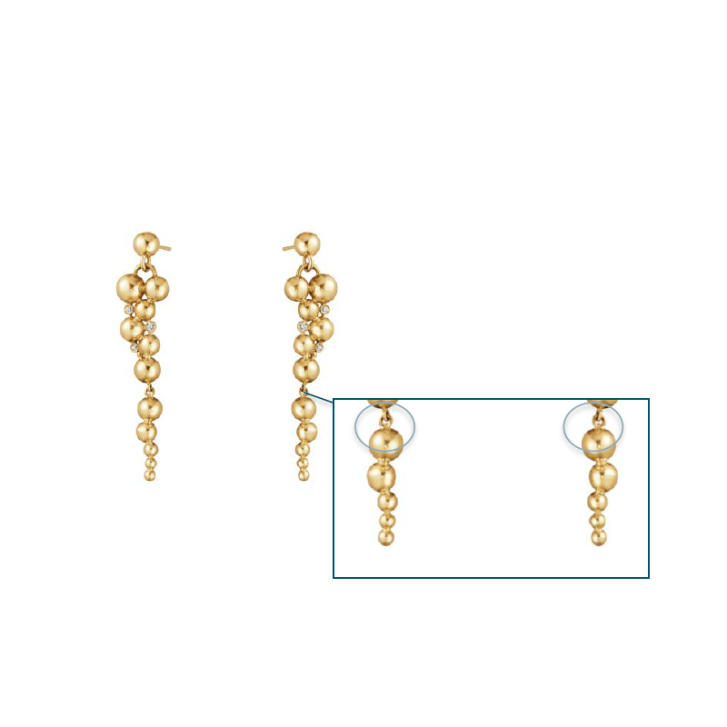 Moonlight Grapes Ohrringe 750 Gelbgold mit Brillanten