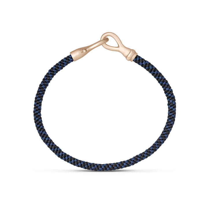 Life Mens Armband 3.9 mm Midnight 750 Weißgold unrhodiniert