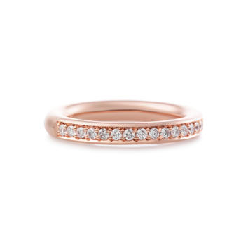 Bron Stax Memoire Ring 3,3 mm 750 Roségold mit...