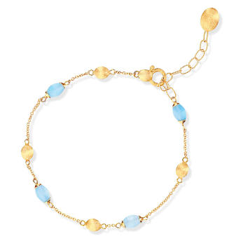 Dancing Élite Armband 750 Gelbgold mit Aquamarine