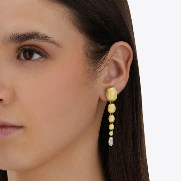Ivy Ohrringe 750 Gelbgold mit Brillanten