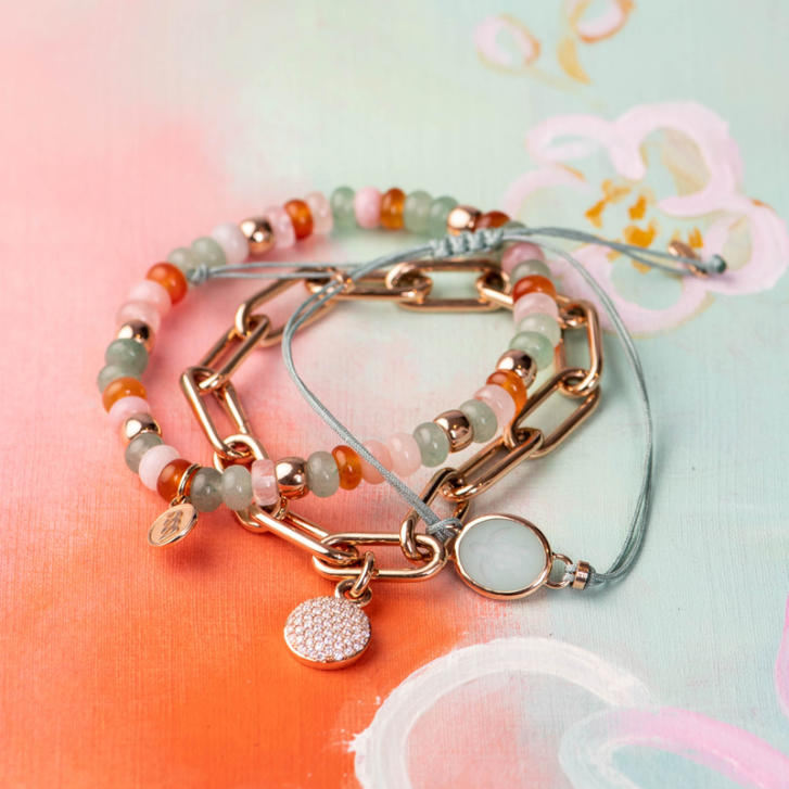 Bron Stardust Armband 750 Roségold mit Brillanten