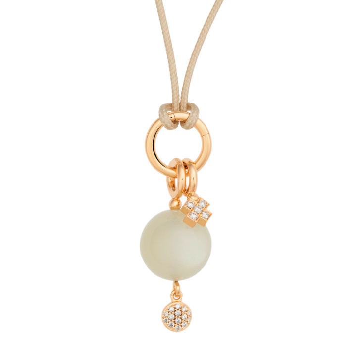 Click-Ring Anhänger 750 Gelbgold