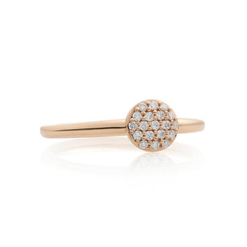 Bron Stardust Ring 750 Roségold mit Brillanten