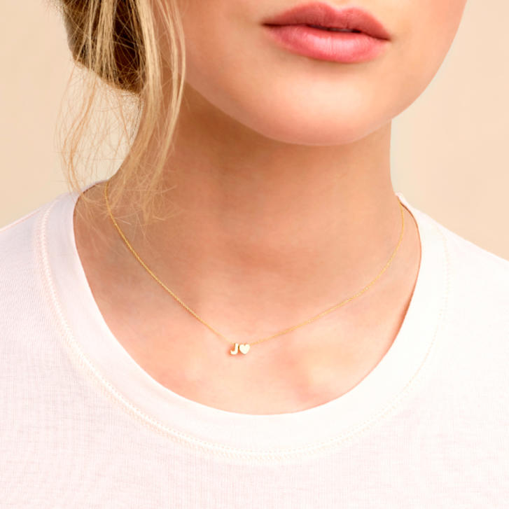 Signature Kette 2 Initialen/ Symbole/ Ziffern 750 Weißgold
