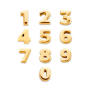 Signature Kette 2 Initialen/ Symbole/ Ziffern 750 Gelbgold mit einem Edelstein