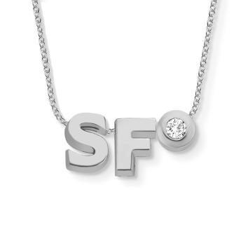 Signature Kette 2 Initialen/ Symbole/ Ziffern 750...