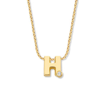 Blend Kette 1 Initial/ Symbol 750 Gelbgold mit Brillant