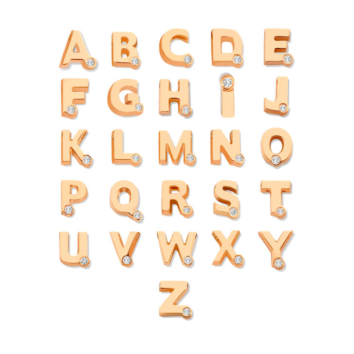 Blend Kette 1 Initial/ Symbol 750 Roségold mit Brillant