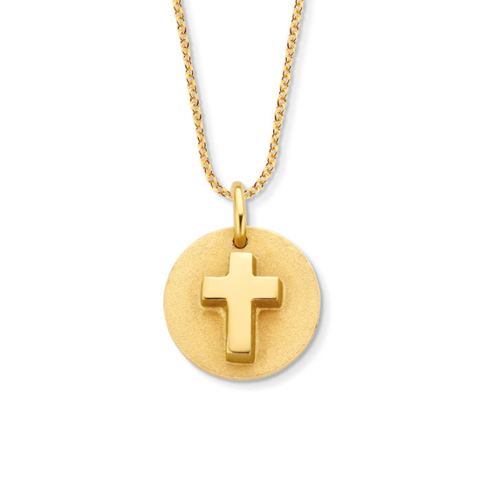Signature Disc Kette 1 Initial/ Symbol/ Ziffer 750 Gelbgold