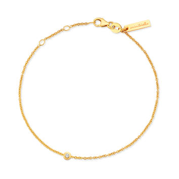 Minitials Armband 750 Gelbgold 1 Brillant
