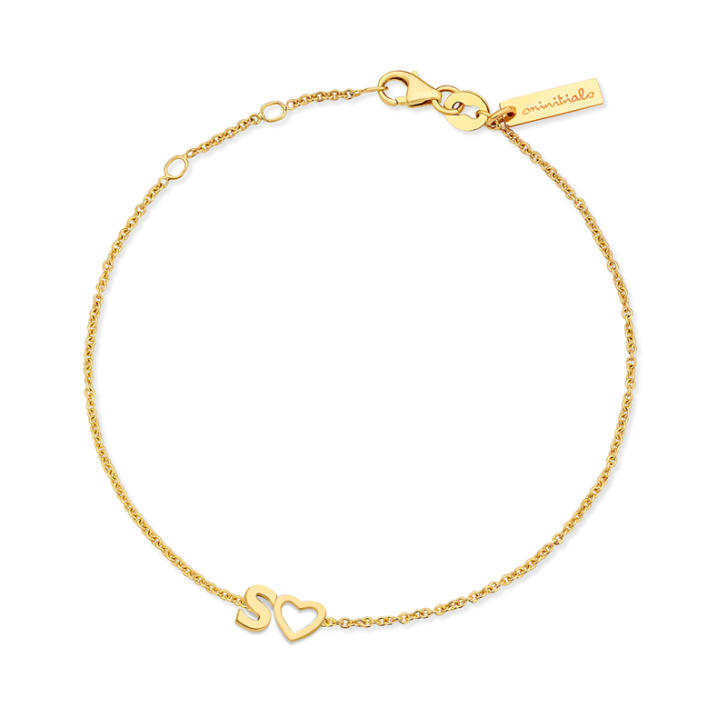 Signature Armband 2 Initialen/ Symbole/ Ziffern 750 Gelbgold