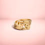 Entangle Ring 1 Initial/Symbol 750 Gelbgold