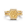 Exagoni Ring 750 Gelbgold 65