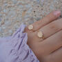 Glaube, Liebe, Hoffnung Ring 750 Gelbgold mit einem Brillant