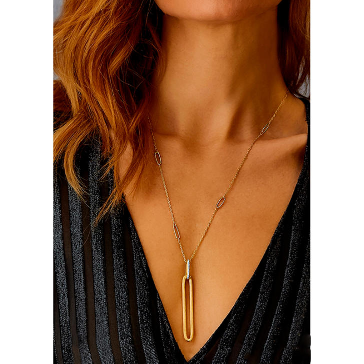 Libera Halskette 750 Gelbgold mit Brillanten