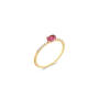 Dancing Tourmalines Ring 750 Gelbgold mit rosa Turmalin und Brillanten 60