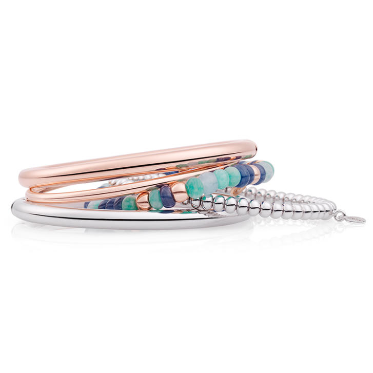 Reflex Armband 5 mm oval 750 Weißgold