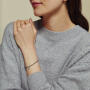Reflex Armband 4 mm 750 Weißgold
