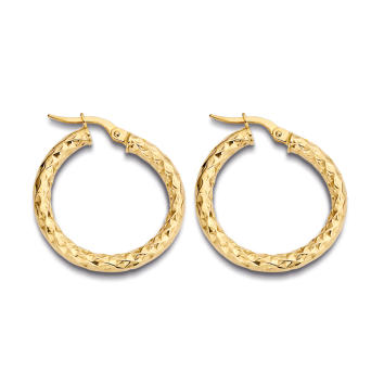 Minitials Chunky Creolen 750 Gelbgold