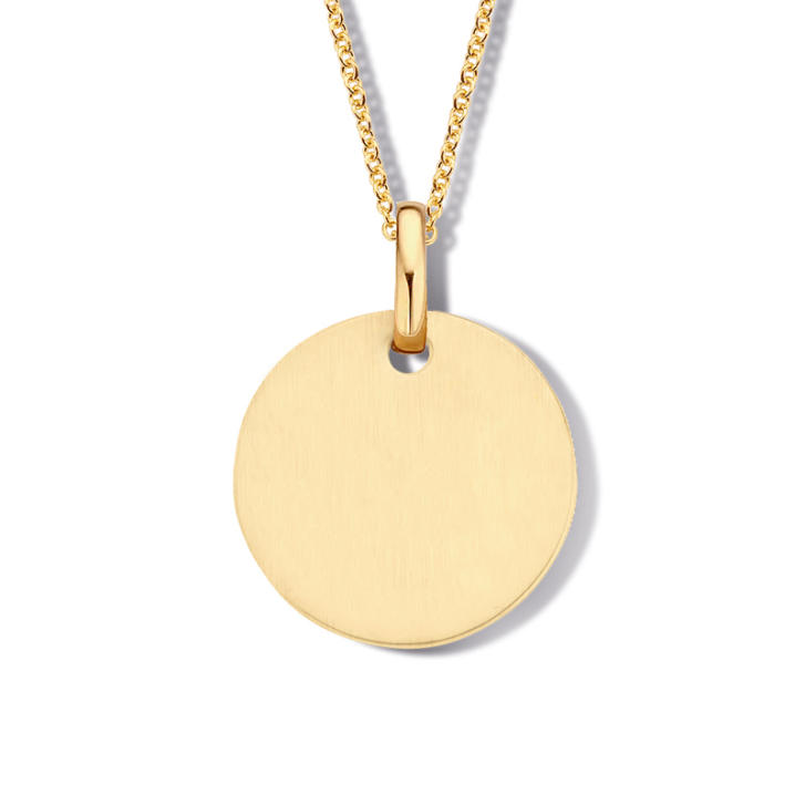 Disc Anhänger 750 Gelbgold Ø 19 mm