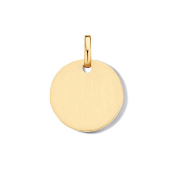 Disc Anhänger 750 Gelbgold Ø 19 mm