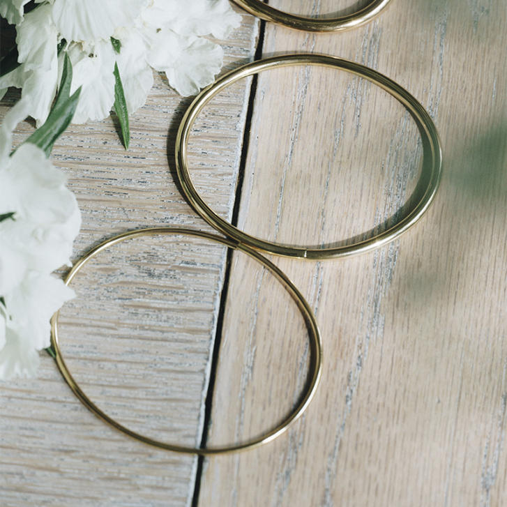 Armreif federnd 1,7 mm 750 Gelbgold