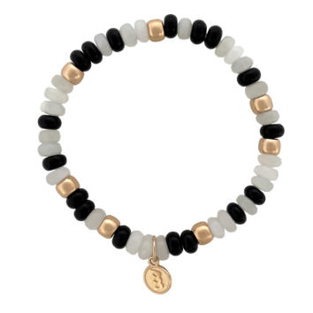Reflex Armband Mix 750 Roségold mit Onyx und...
