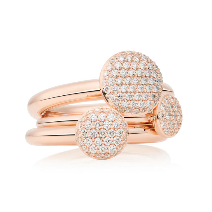 Bron Stardust Ring 750 Roségold mit Brillanten