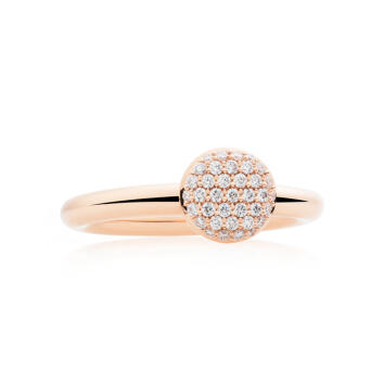 Bron Stardust Ring 750 Roségold mit Brillanten