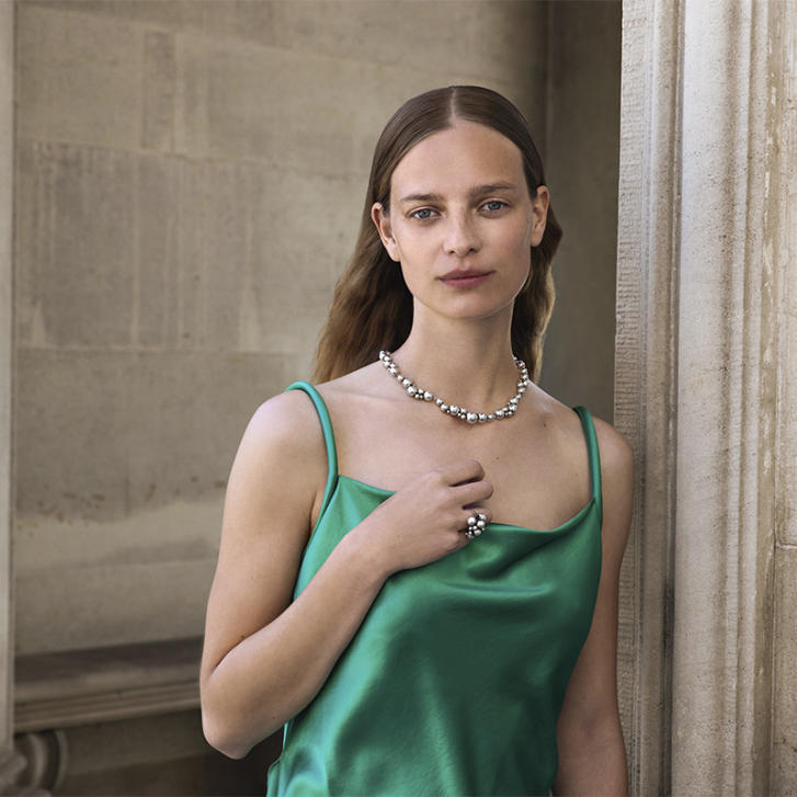 Moonlight Grapes Collier 925 Silber L (470 mm)