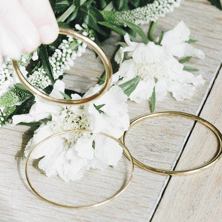 Armreif federnd 4 mm 750 Gelbgold