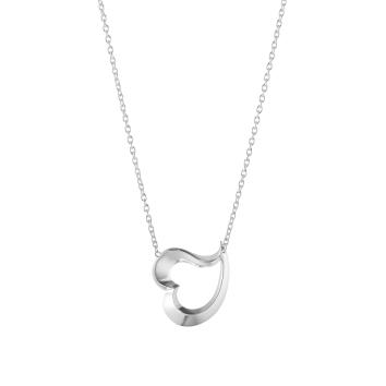 Hearts of Georg Jensen Love Leaf Anhänger 925 Silber