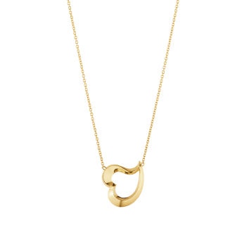 Hearts of Georg Jensen Love Leaf  Anhänger 750 Gelbgold