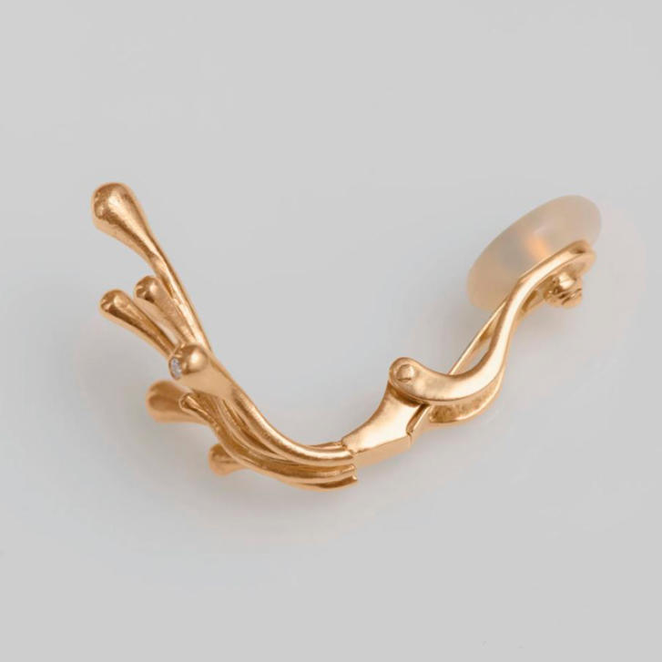 OL BoHo Ohrclip small 750 Gelbgold mit Brillanten